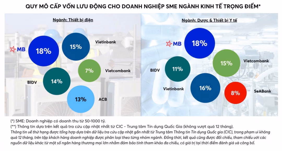 Khả năng thiết kế giải pháp tài chính chuyên biệt cho từng ngành là lợi thế cạnh tranh cốt lõi của MB.