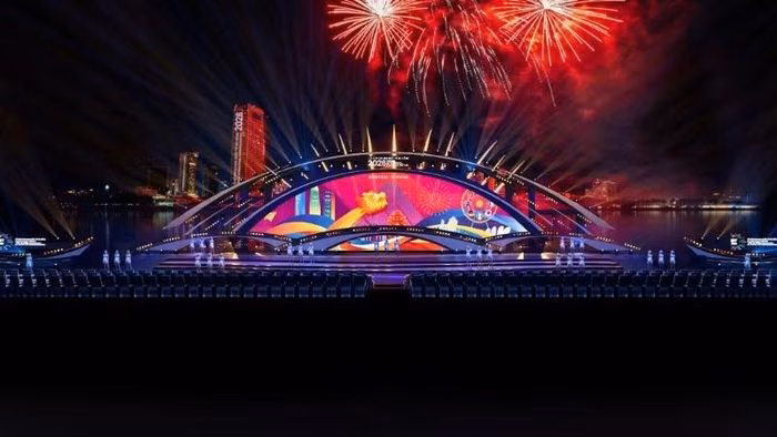 Ngôn ngữ thiết kế của DIFF 2026 là sự đối thoại giữa truyền thống và hiện đại. (Ảnh: Ban tổ chức DIFF 2026)